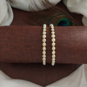 Minimal Pearl Bangles – Perfect for Layering & Festive Wear