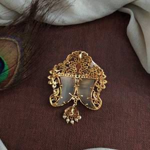 Tiger Nail Pendant (Puligoru Pendant) – Traditional Groom Jewellery Statement Pendant