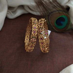 Antique Finish Bangles | Classic Traditional Indian Jewellery