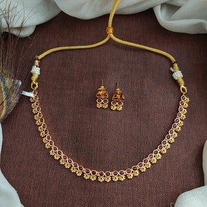 Simple Kemp, and kemp with green necklace set