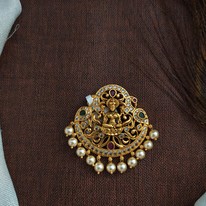 Antique Lakshmi Pendant Set | Temple Jewellery Design
