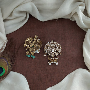 Victorian Moissanite Billa Hair Accessories – Designer Bridal Hair Jewellery in Multiple Colours