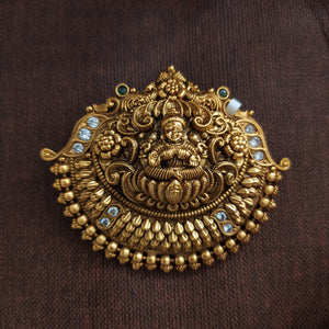 Antique Lakshmi Pendant Set | Temple Jewellery Design