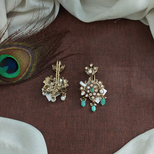 Victorian Finish Moissanite Hair Accessories – Designer Hair Jewellery in Multiple Colours