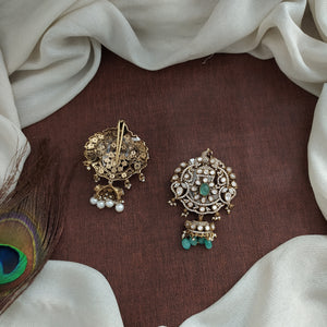 Victorian Moissanite Billa Hair Accessories – Designer Bridal Hair Jewellery in Multiple Colours