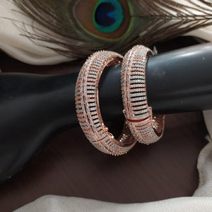 Ladies Rose Gold Kada in Beautiful Design