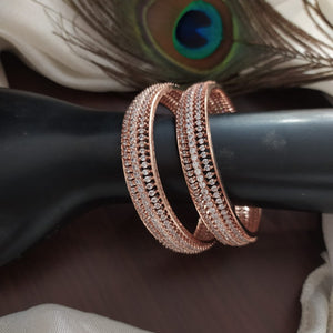Precious Rose Gold Color Bangles