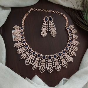 Pretty Modern Design Necklace set with Earrings