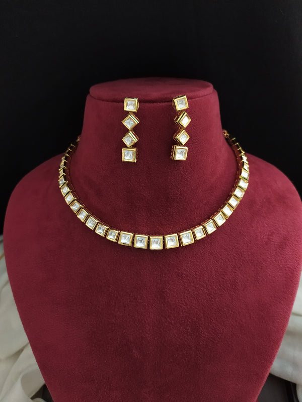 Kundan simple necklace 2025